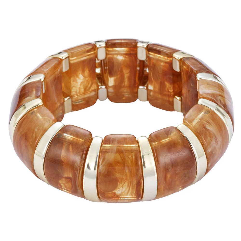MARBELD NUGGET STRETCH BRACELET, 84602