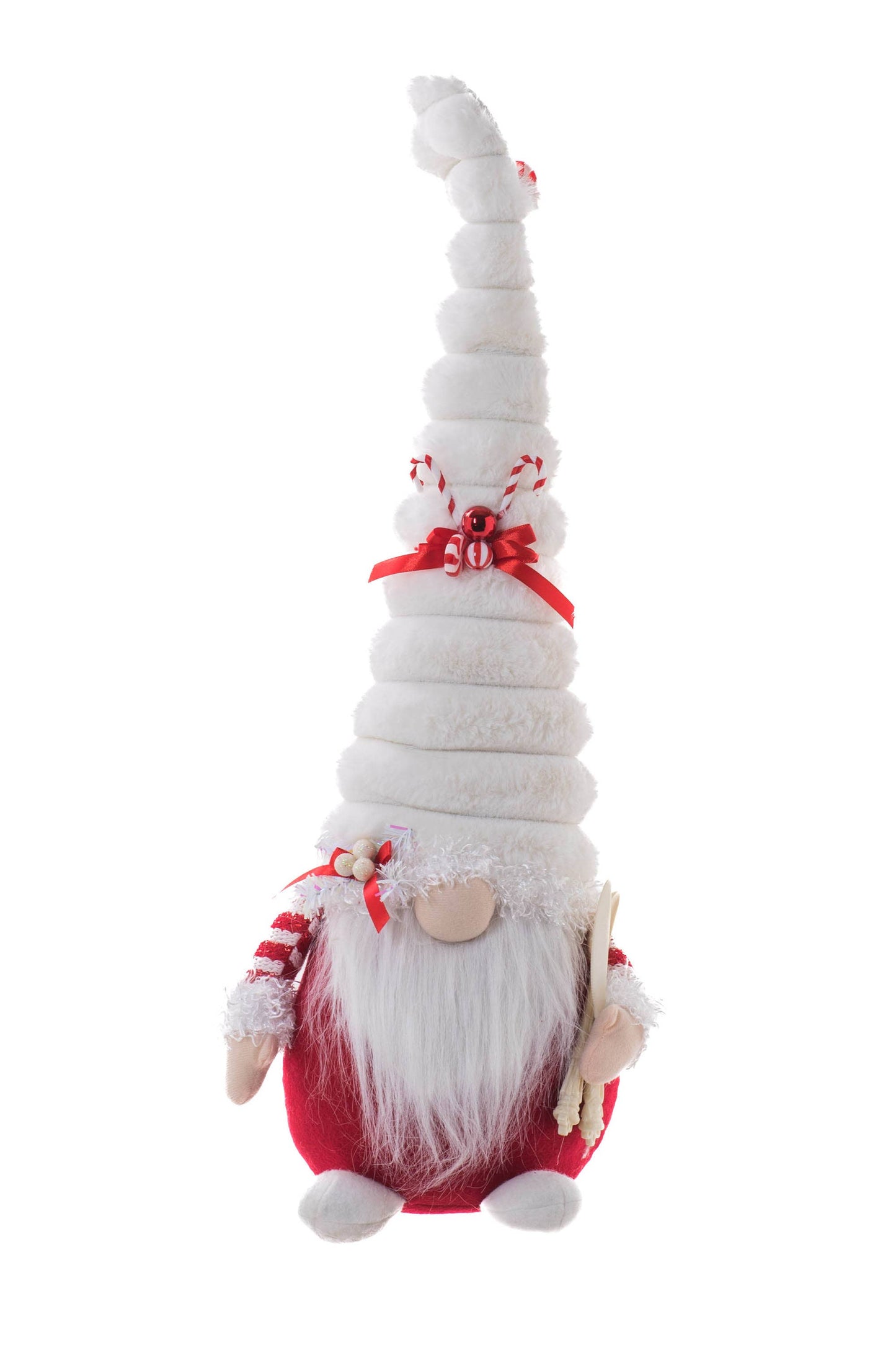 Tall Festive Gnome with Long Santa Hat