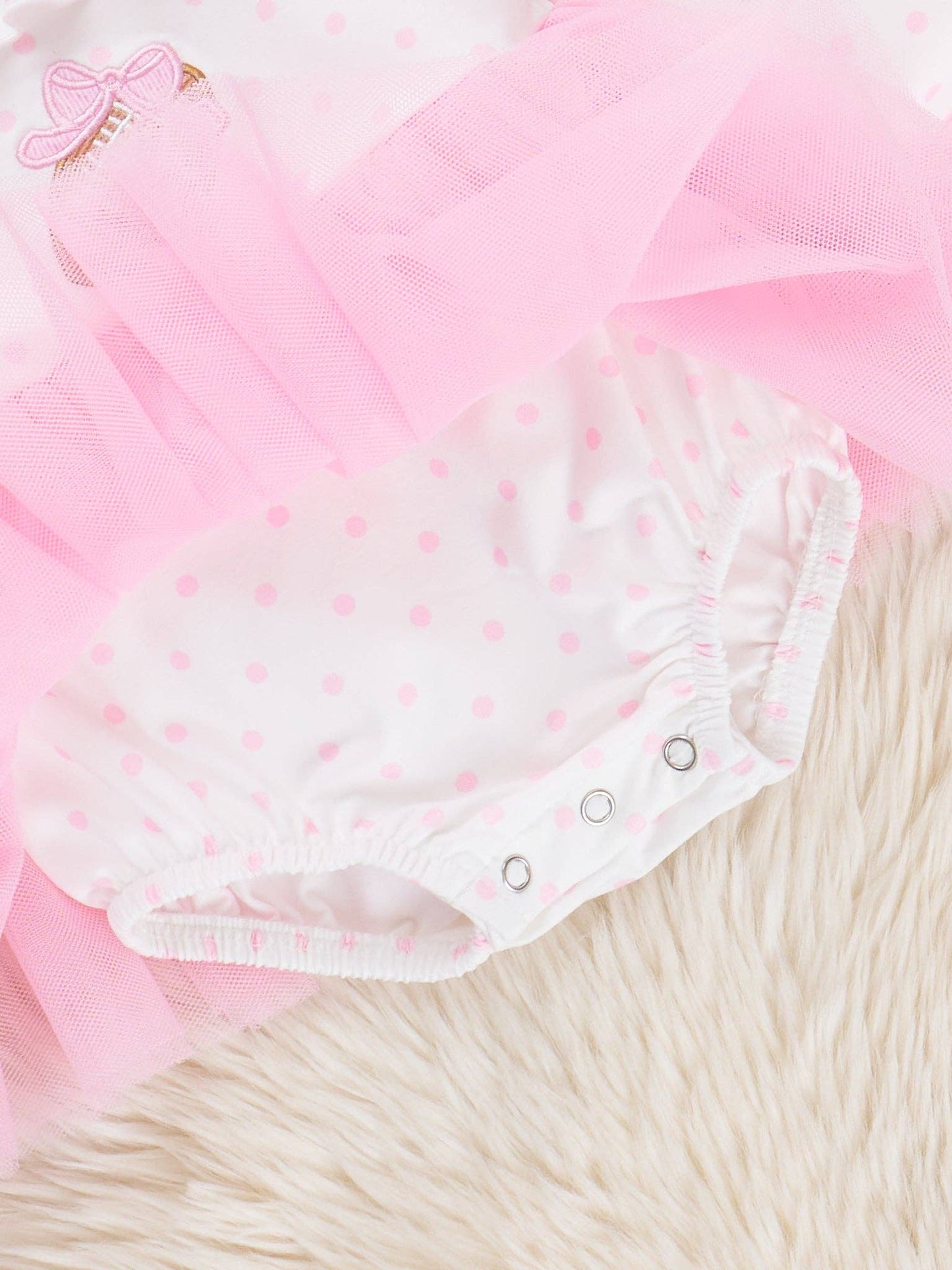 Kickoff Cutie Embroidered Football Tulle Bubble