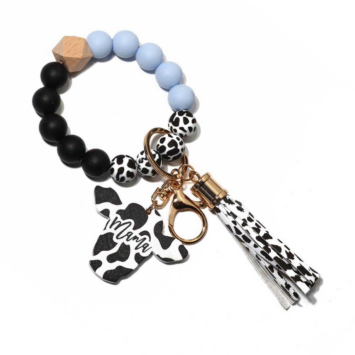 BULL HEAD WESTERN STYLE BRACELET KEYCHAIN_CWMM1289