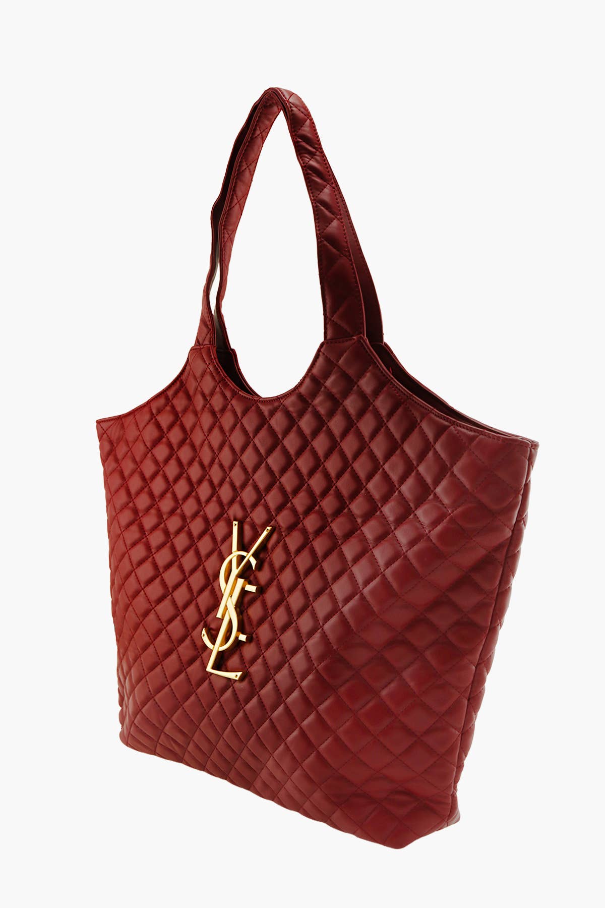 DIAMOND QUILTED LOGO OVERSIZED SHOULDER BAG 6901
