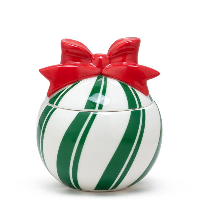 Candy Stripe Bowl with Lid · Gift - Holiday Décor #53933