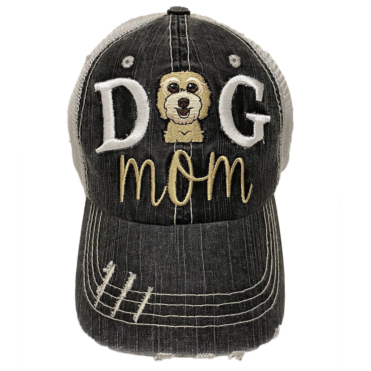 Dog Mom Women's Baseball Hat Embroidered Pet Cap- 12 breeds
