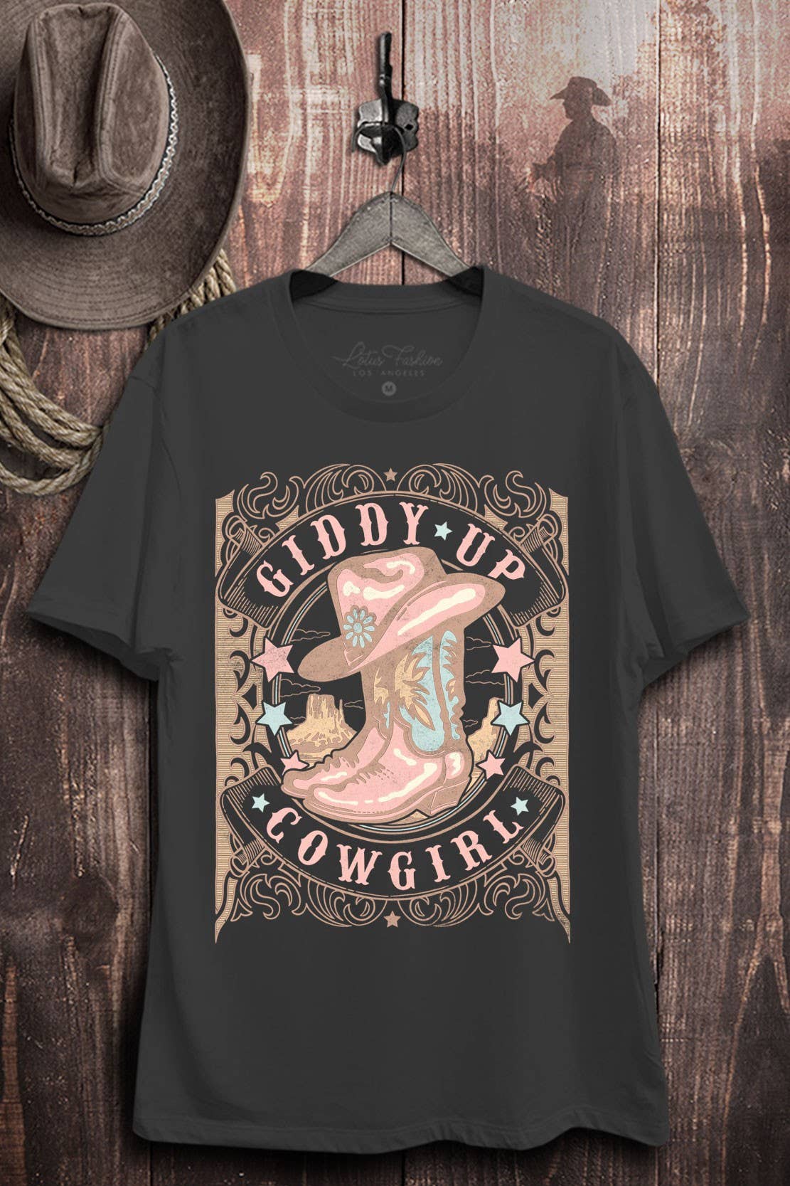 Giddy Up Cowgirl Graphic Top