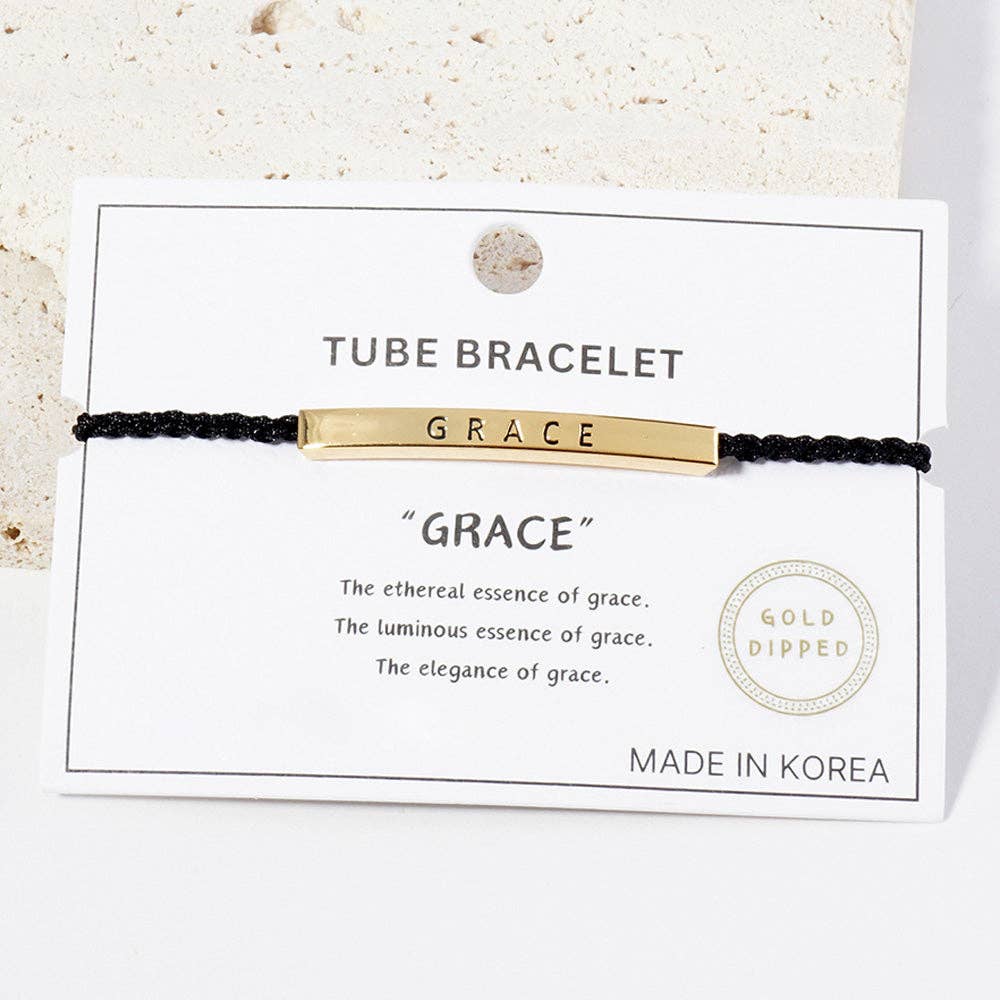 GRACE Message Bar Bracelet