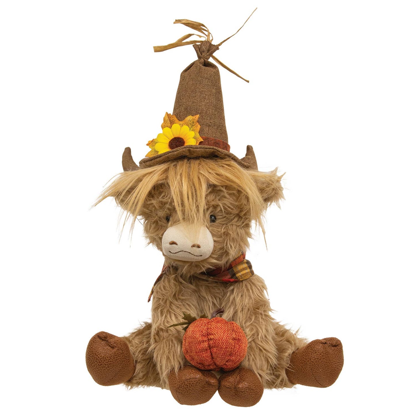 Large Plush Autumn Highland Cow