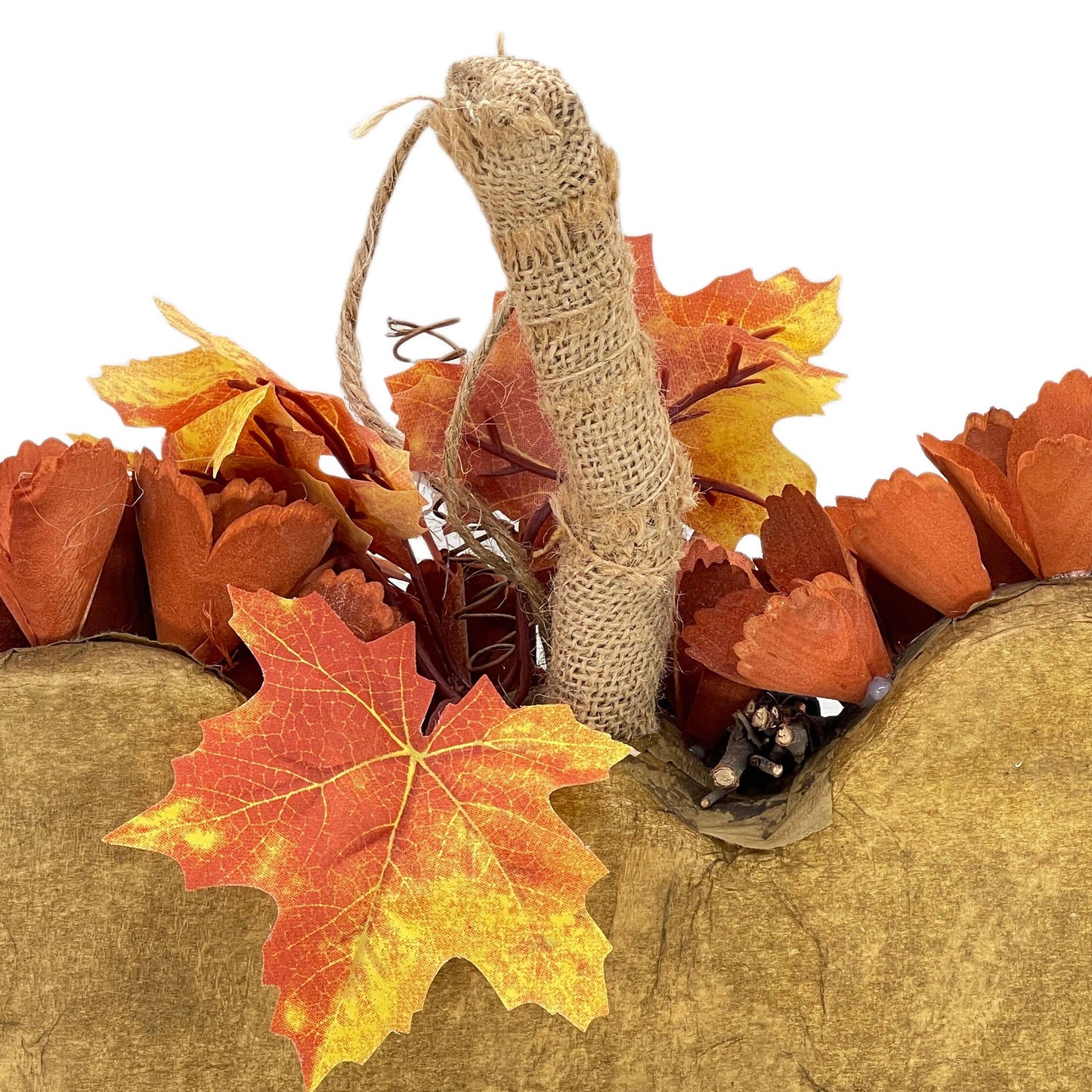 Woodcurl Pumpkin Wall Wreath  w/ Hanger Harvest Fall Decor