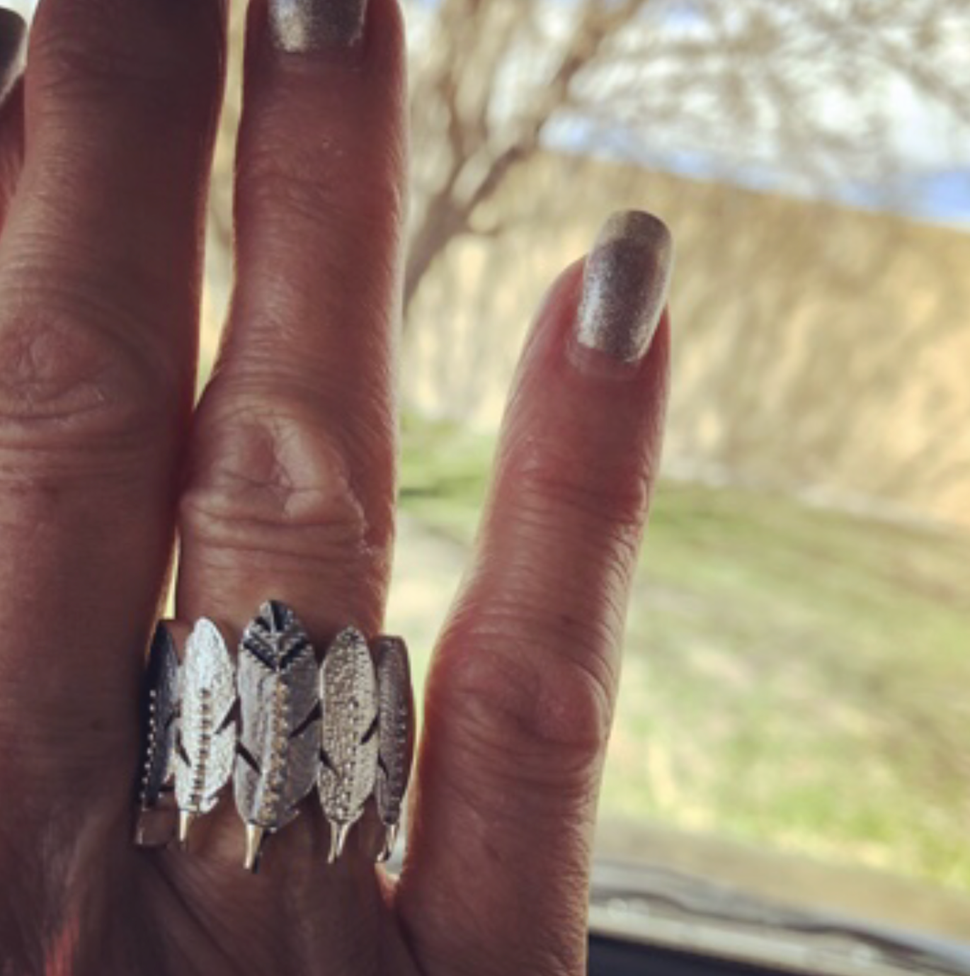 Eagle Feather Jewelry Ring