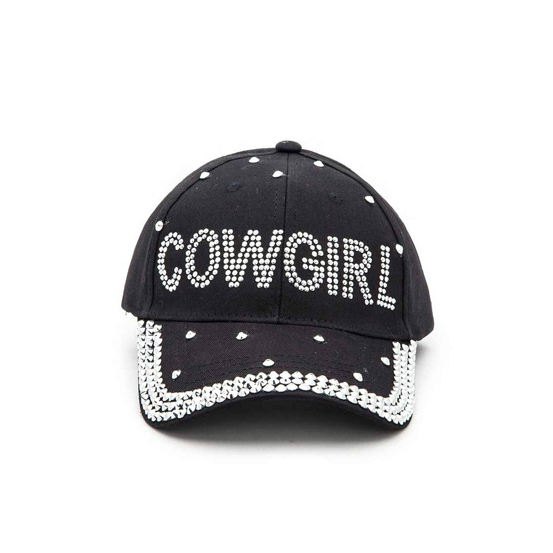 Crystal COWGIRL Embellished Fashion Denim Cap