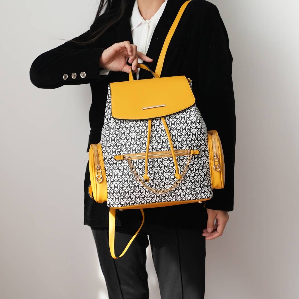 MKF Issah Backpack Women's Stylish & Functional Monogram