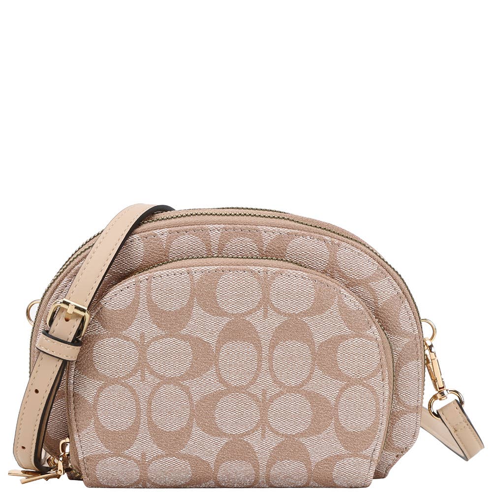 ROUND OVAL PRINT CROSSBODY BAG, XFT 1337