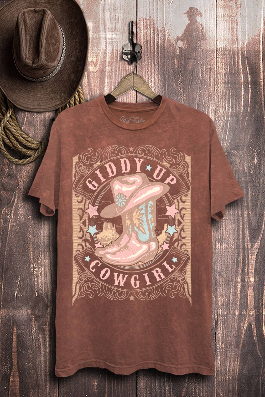Giddy Up Cowgirl Graphic Top