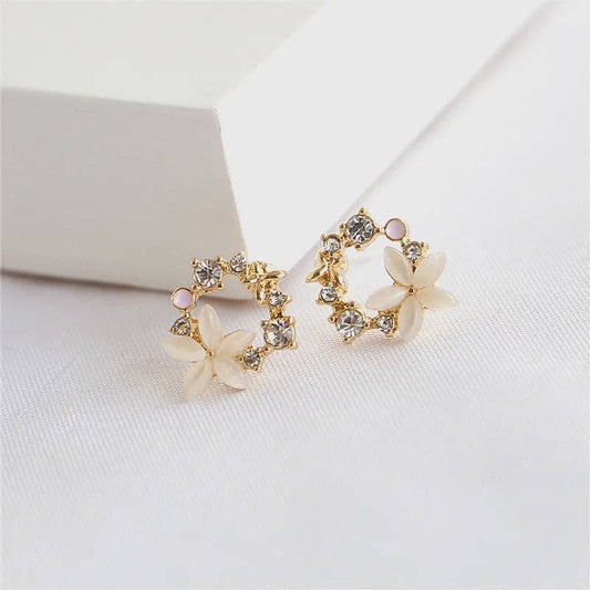 Five Petal Flower Ear Studs