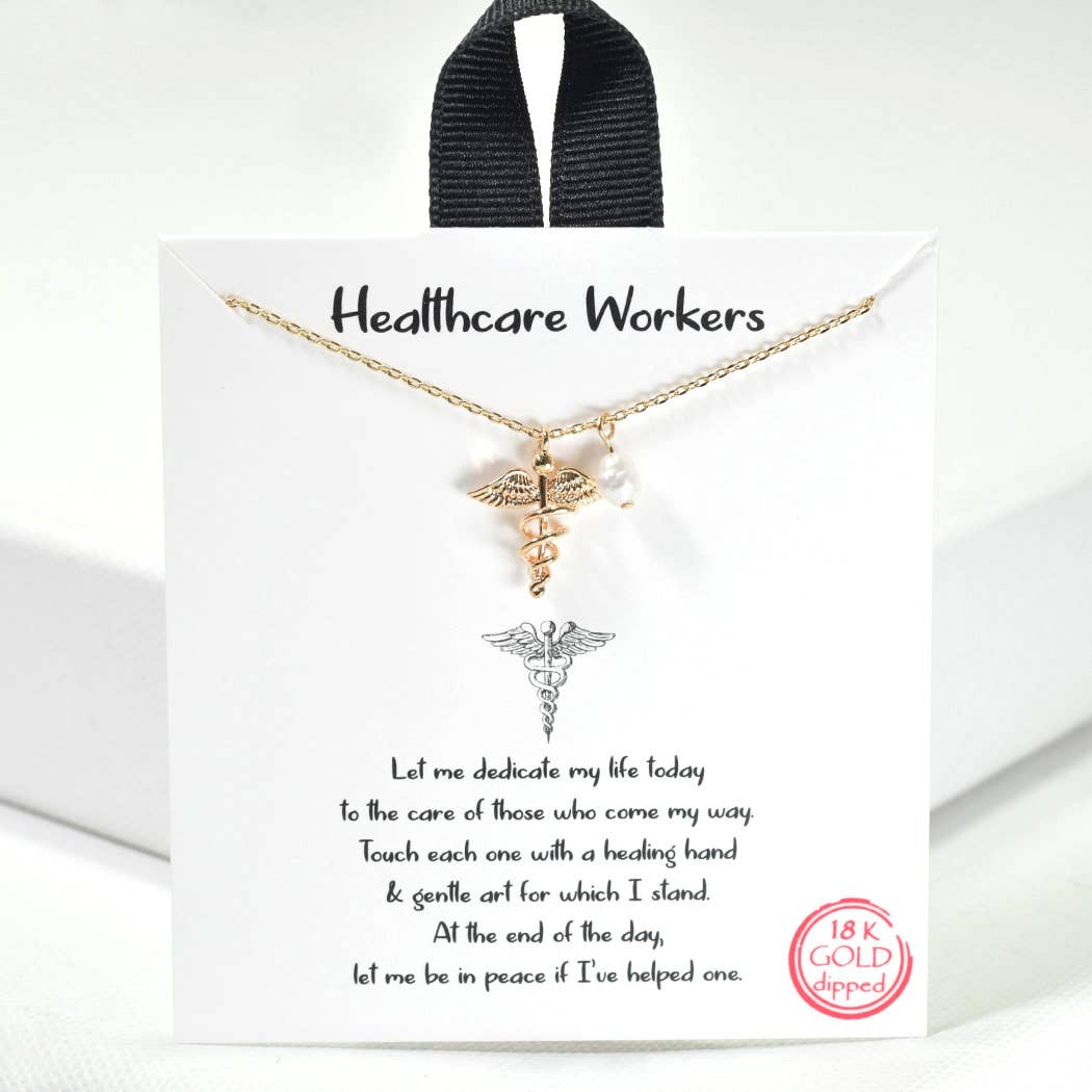 Healthcare Workers dainty charm necklace