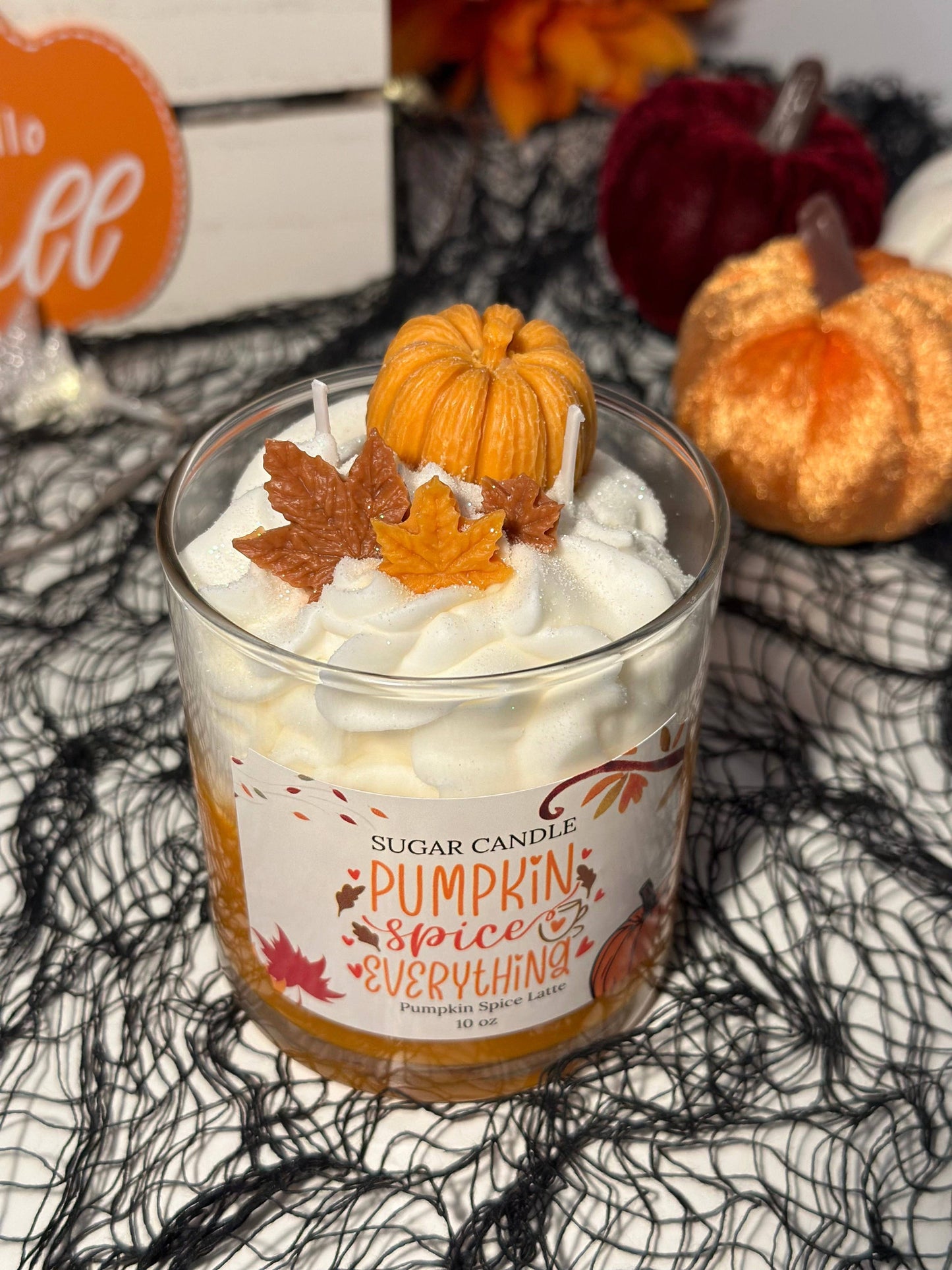 Pumpkin Spice Latte Candle – pumpkin scented fall candle