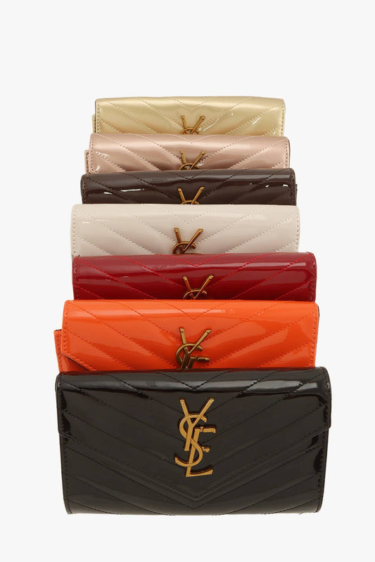 High-shine Chevron Quilted Crossbody Bag