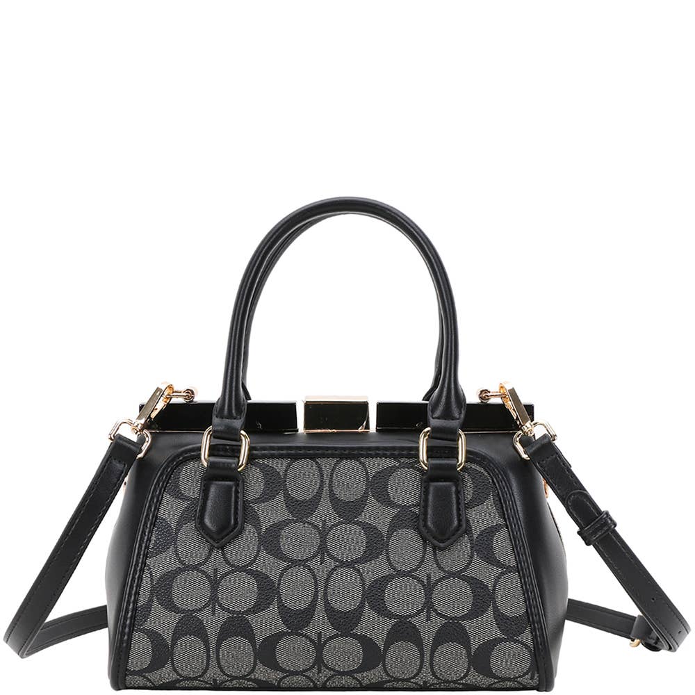 Fashion Oval Pattern Handle Satchel XFT-1291