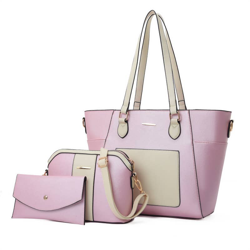 Stylish shoulder bag three piece set