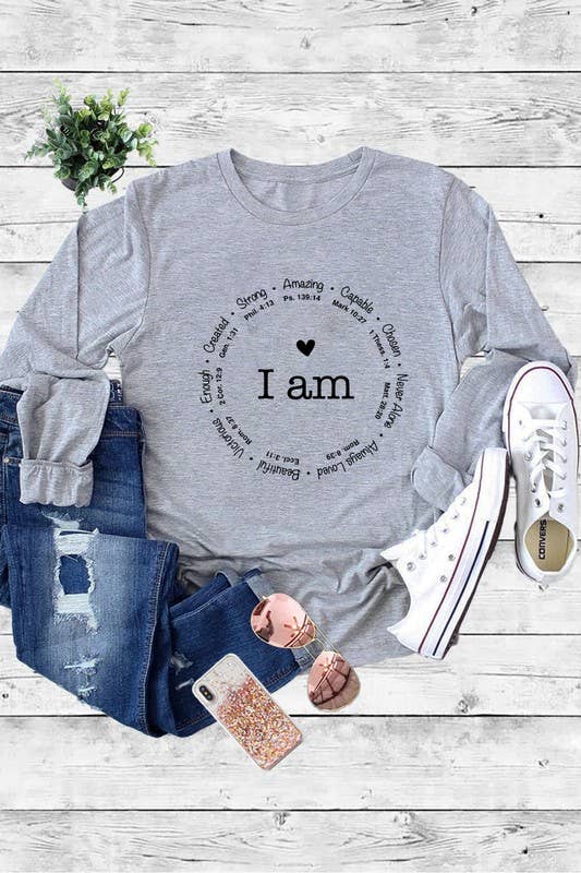I am Powerful, strong, amazing,Christian,Long Sleeve T-Shirt