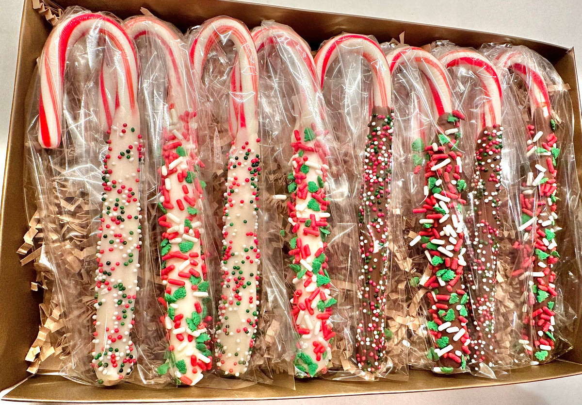 Chocolate Covered Candy Canes Box Set 