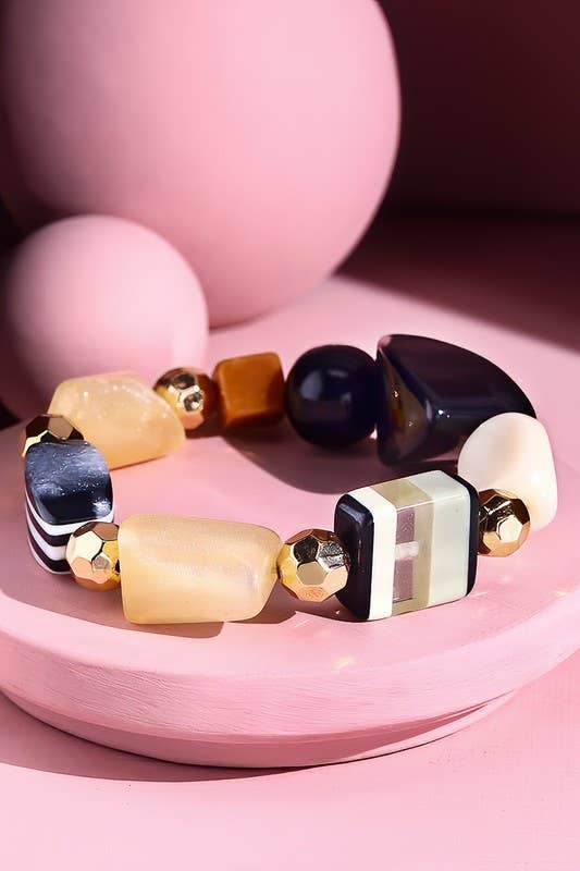 Natural Stone Stretch Bracelet