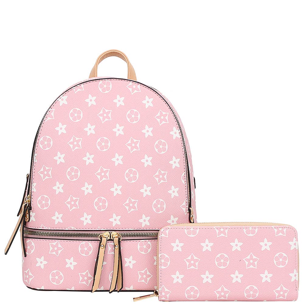 2IN1 DESIGN PATTERN ZIPPER HANDLE BACKPACK WITH , LY 7285 W