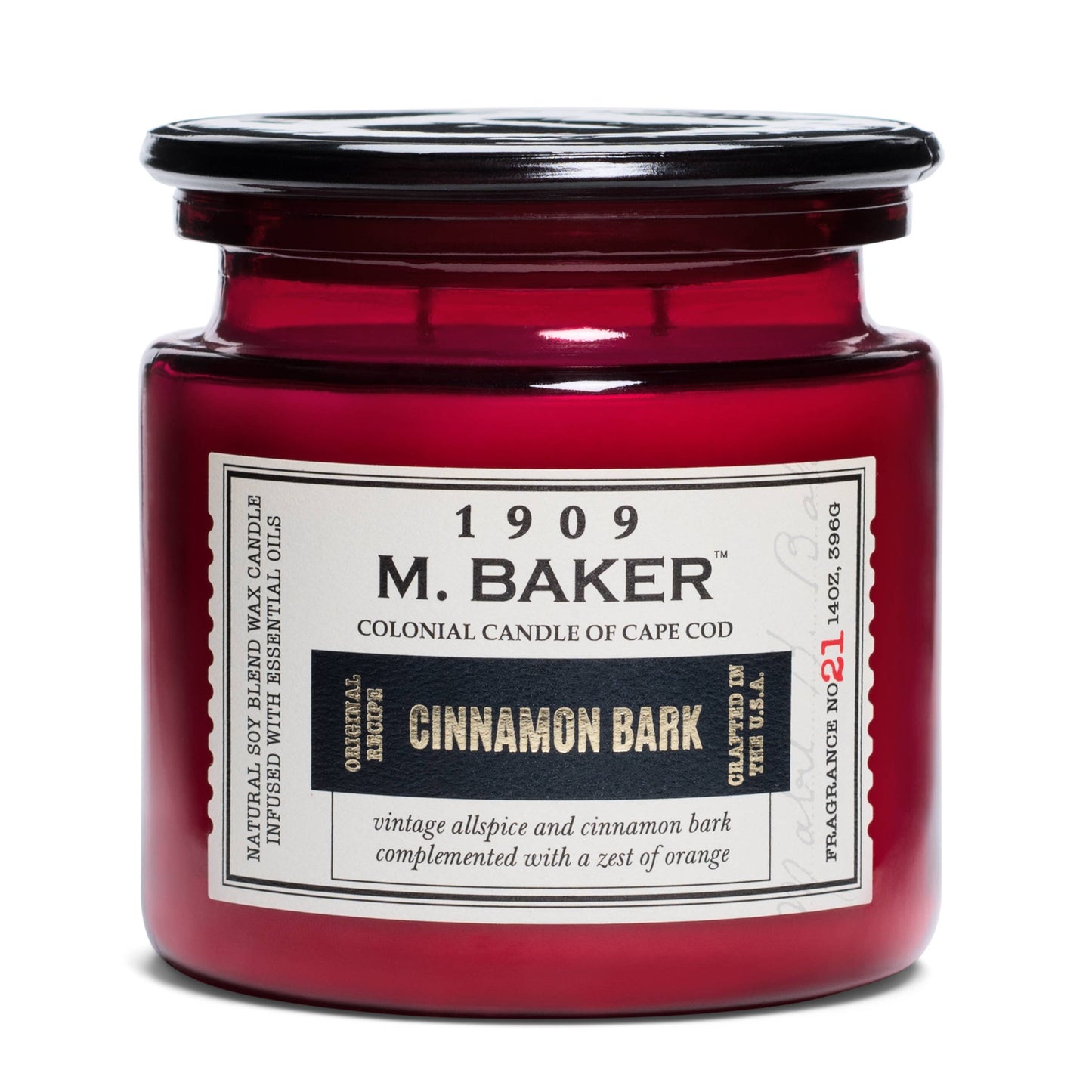 M Baker Cinnamon Bark, 2 Wick, 14oz
