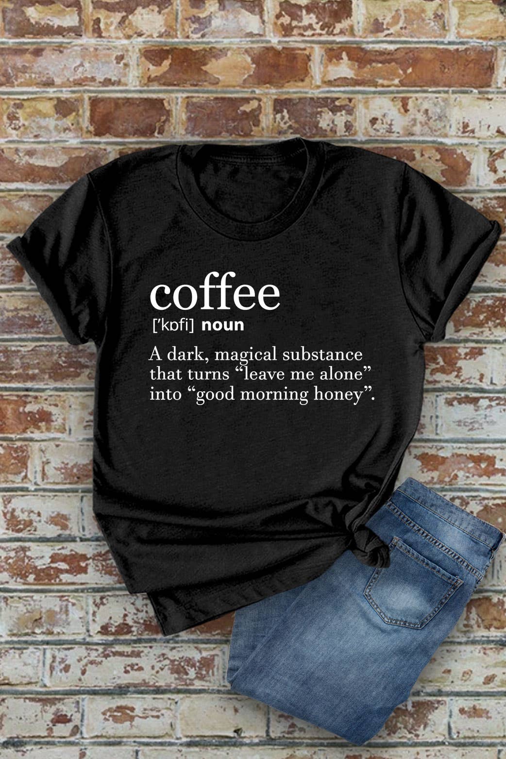 Coffee Definition, Unisex Round Neck T-Shirt