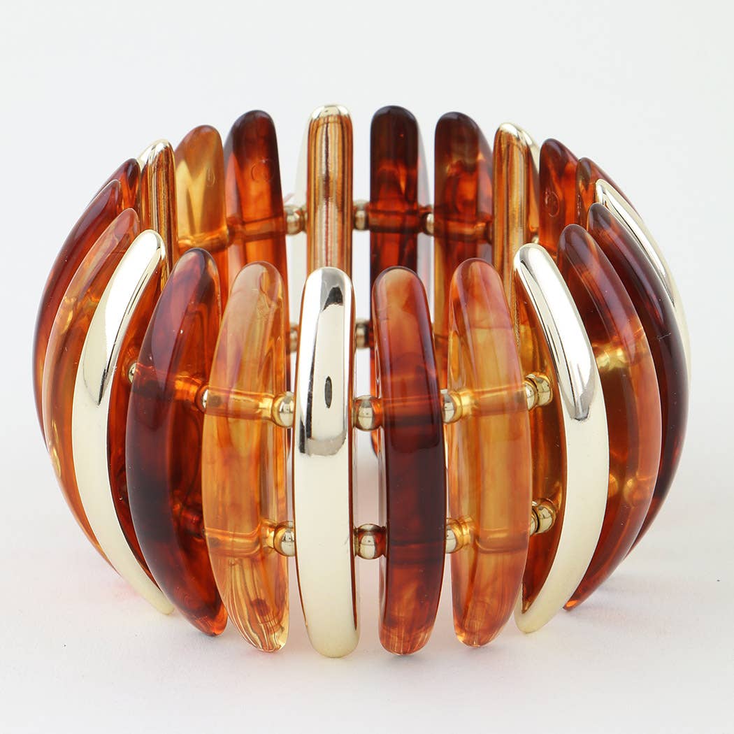Wide Crystal Cuff Bracelet