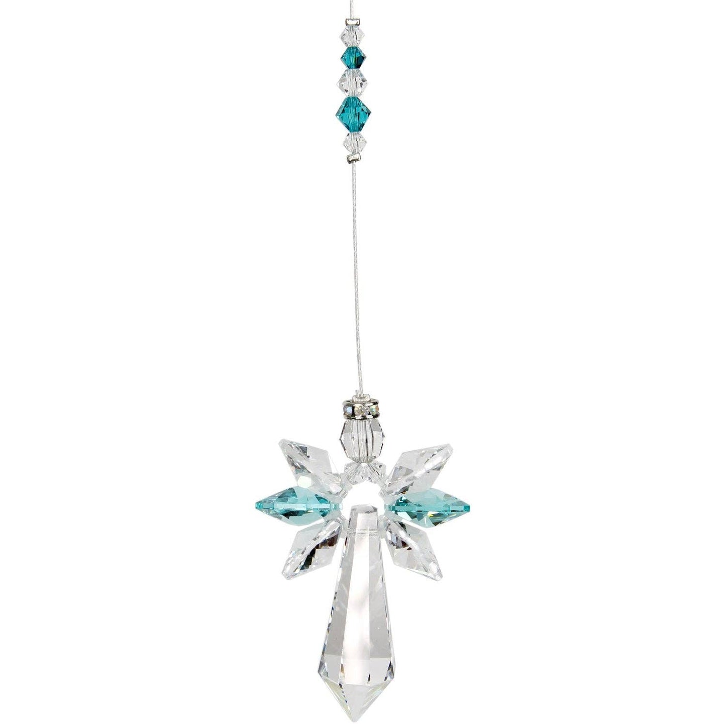 Crystal Guardian Angel™ - Large, Blue Zircon