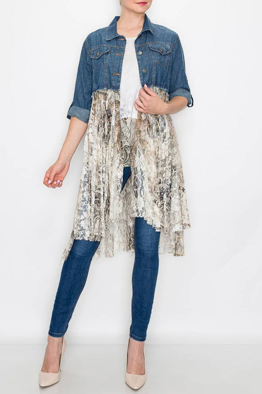 OLS-4510 DENIM/7 TAUPE