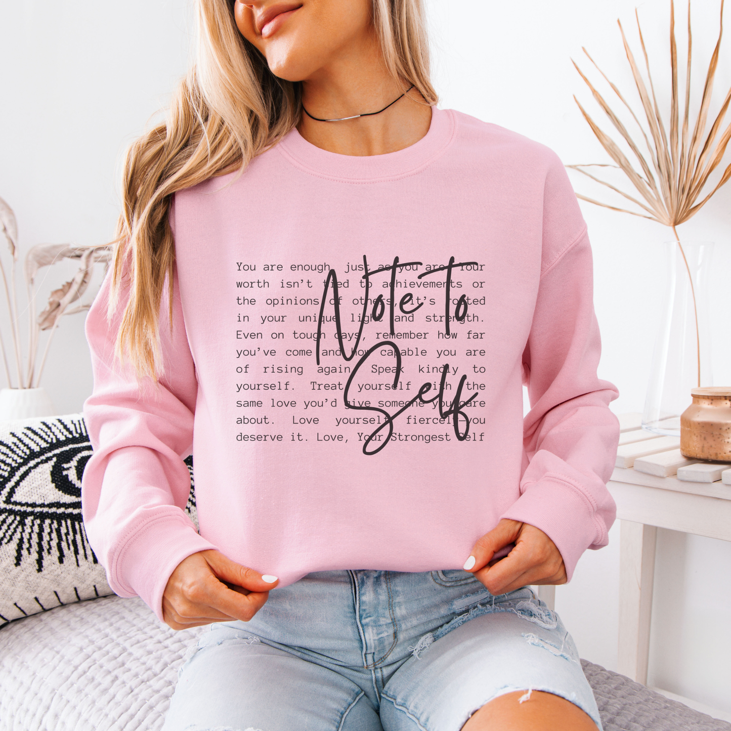 Note to Self Inspirational Definition Women's Sweatshirt