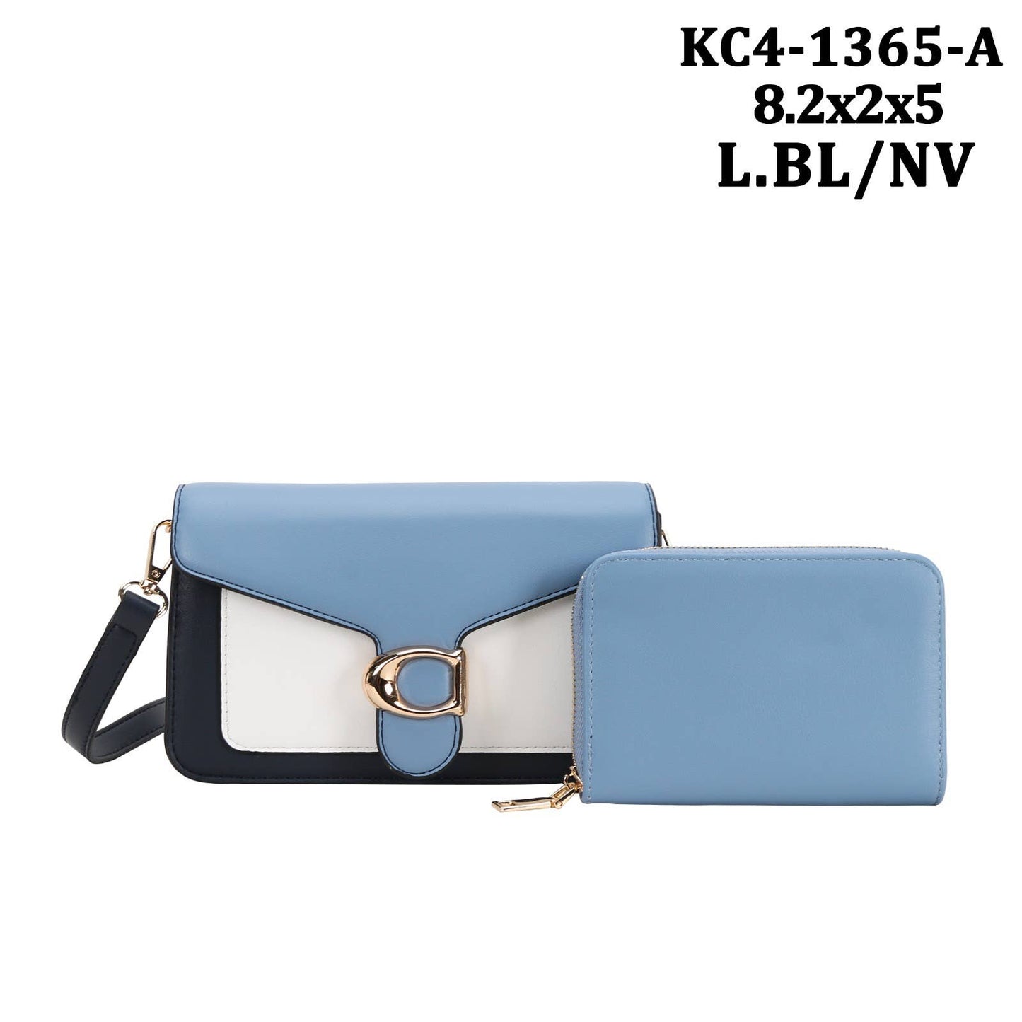 KC41365-A Women's Flap Shoulder Bag Faux leather Mag/ snap