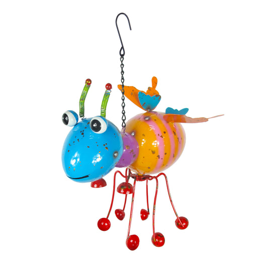 Painted and Enameled Hanging Metal Ant Ornament