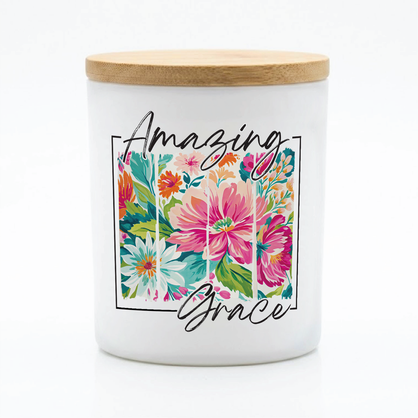 Amazing Grace Floral Candle | 12 oz Jar