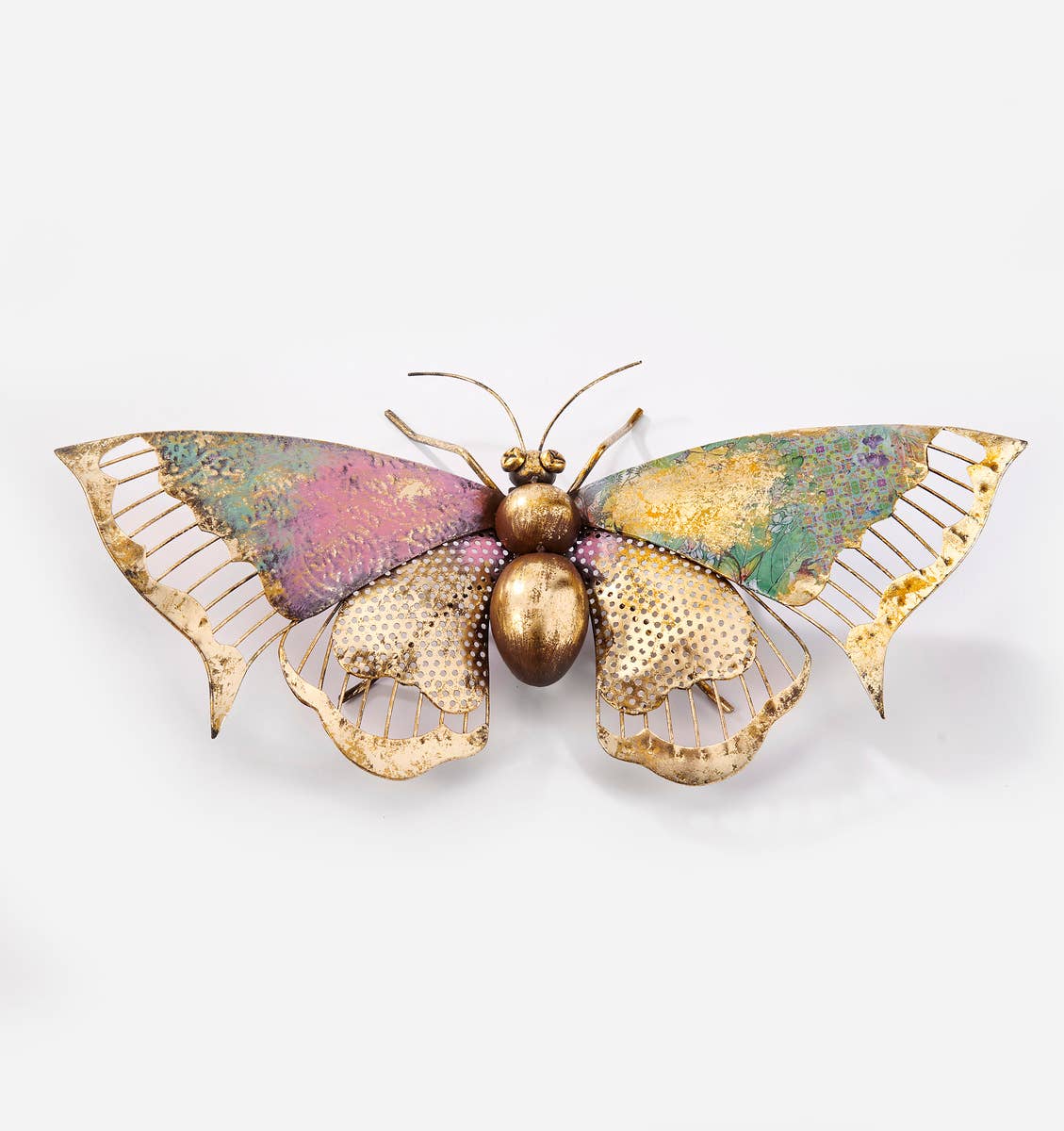 Metal Butterfly Wall Plaque