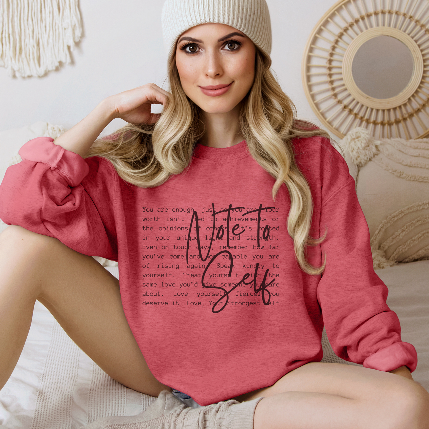 Note to Self Inspirational Definition Women's Sweatshirt