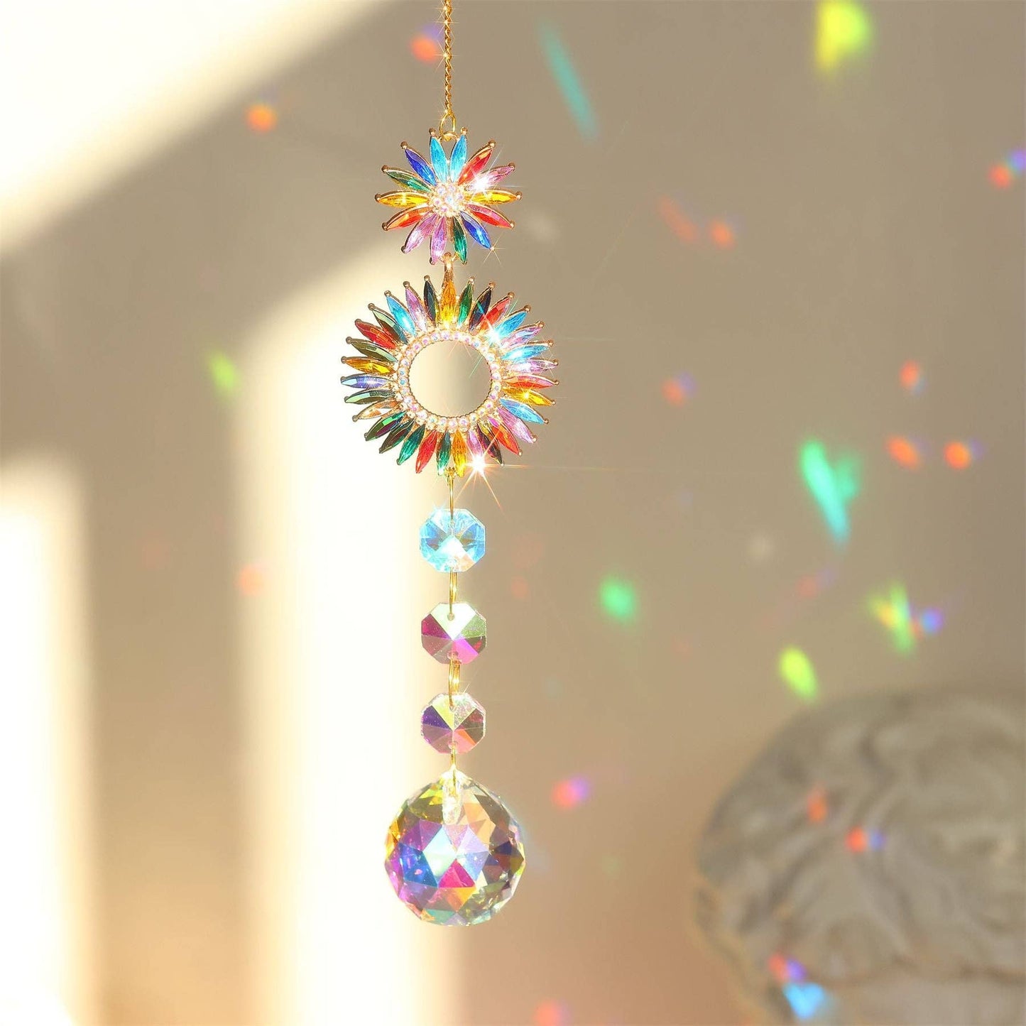 Colorful Crystal Suncatcher Hanging DPH1923