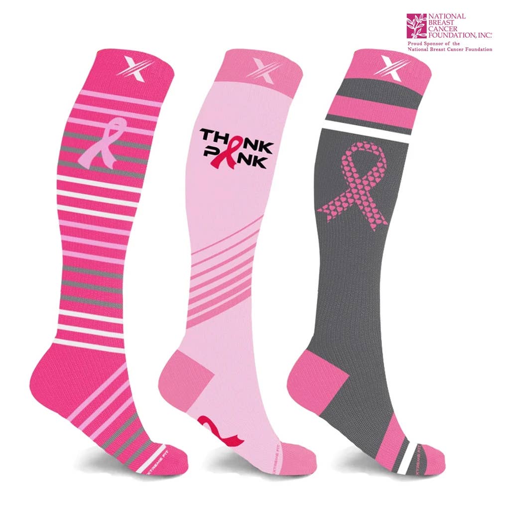 BCA KNEE-HIGH COMPRESSION SOCKS - 3 ASST STYLES
