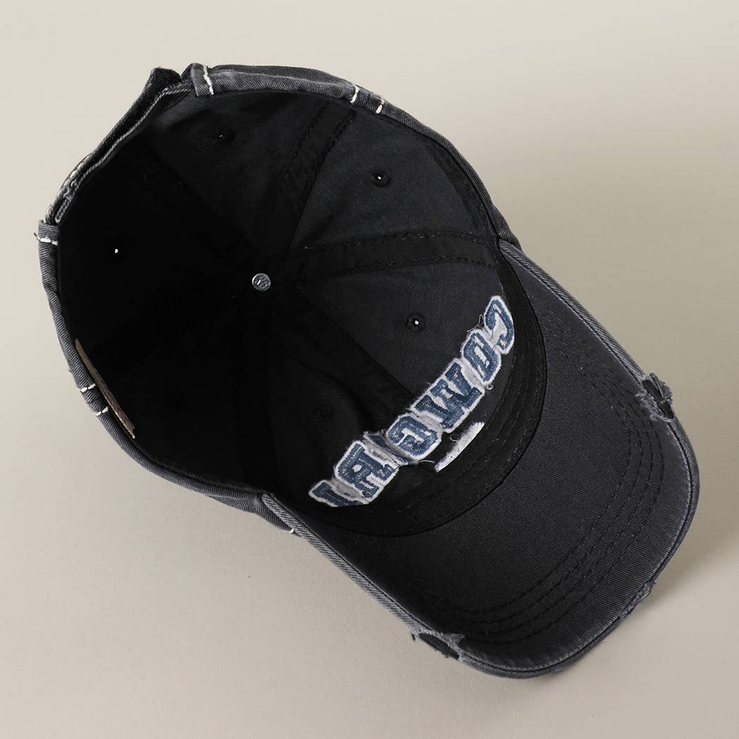 COWGIRL 01 Embroidered Vintage Distressed Baseball Cap