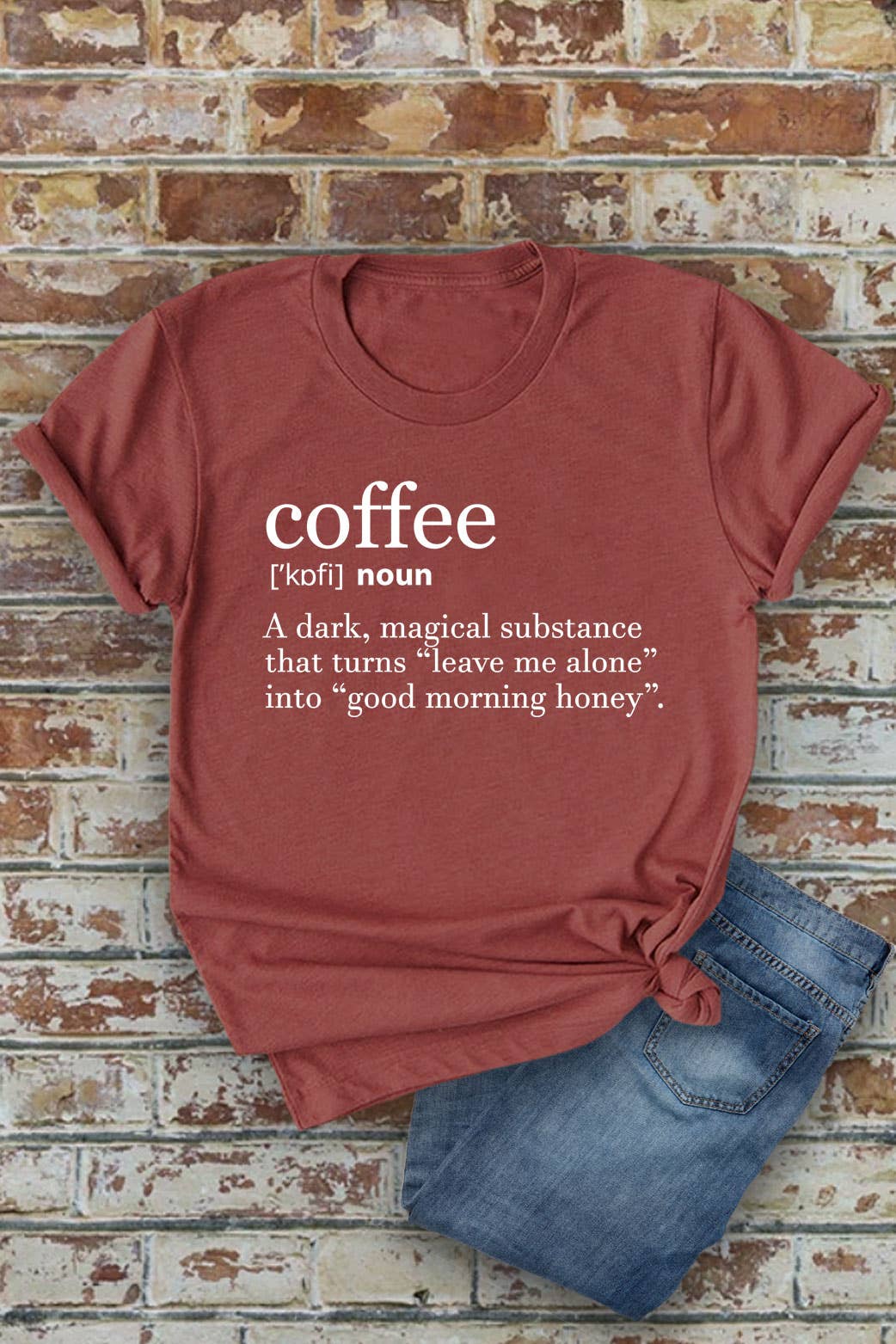 Coffee Definition, Unisex Round Neck T-Shirt