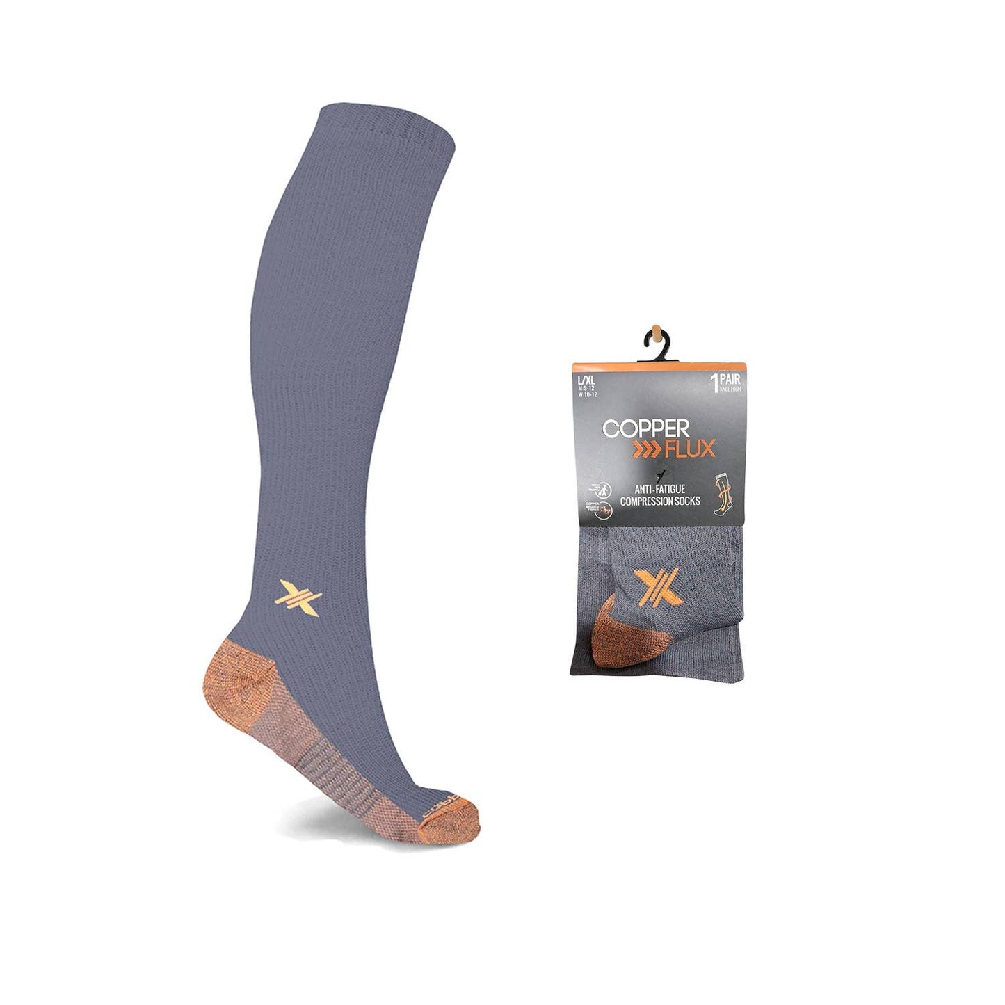 COPPER COMPRESSION SOCKS WITH FREE DISPLAY (24-PAIRS)