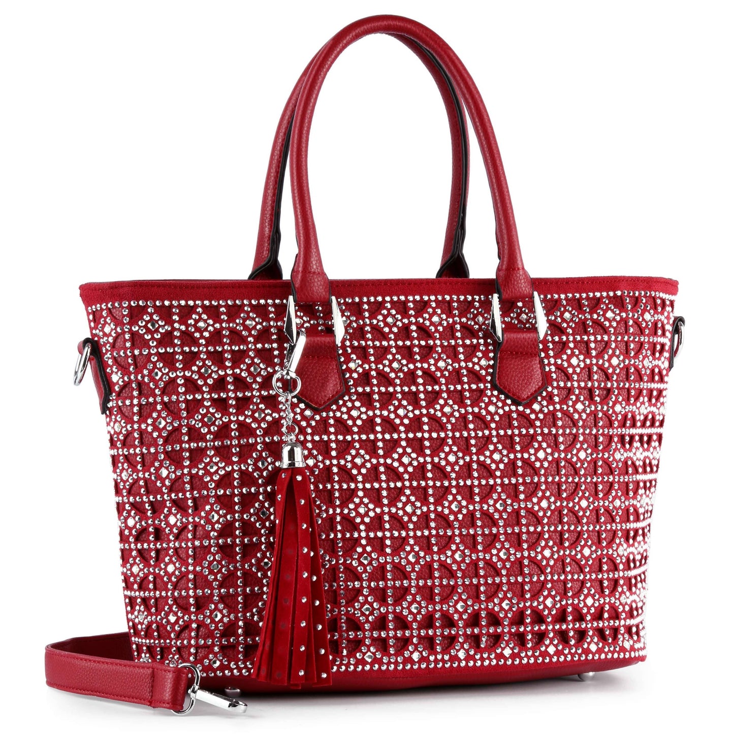 Sparkling Rhinestone Shopper Tote