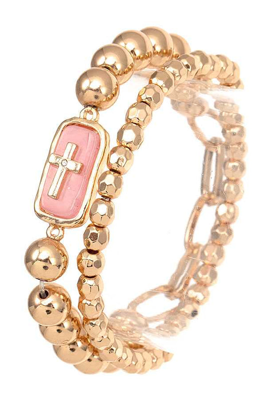 SEMI PRECIOUS BEAD ACCENT BRACELET 168