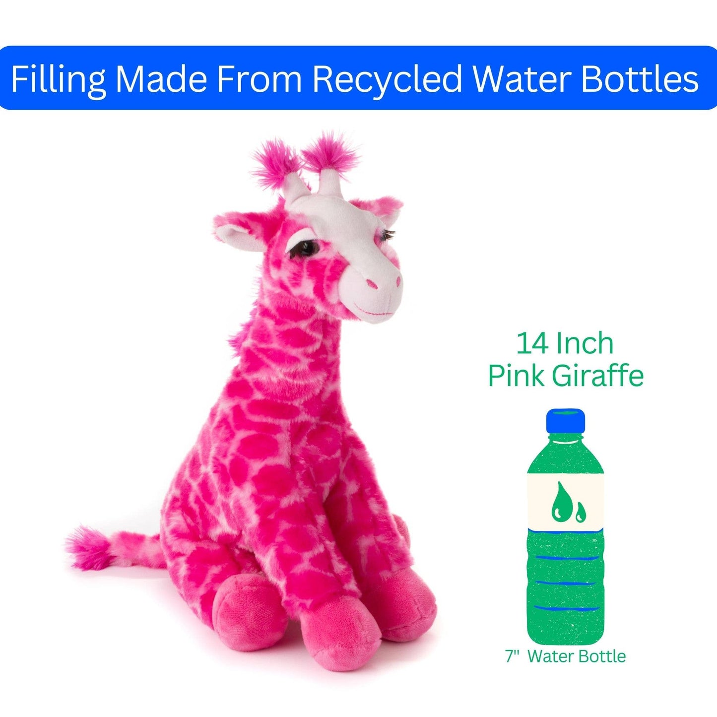 Wild Onez Giraffe Pink Medium 14" (35cm)