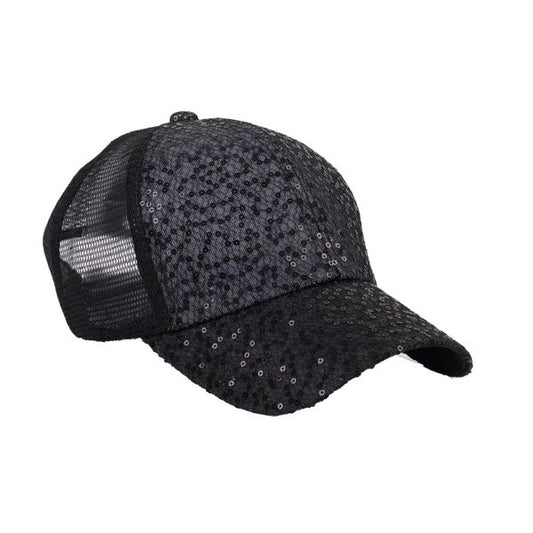 Sequin Mesh Baseball Hat