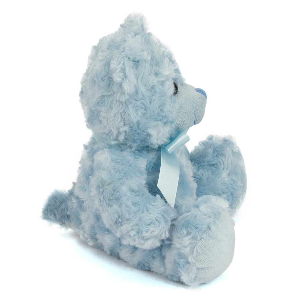 6″ & 11″ Blue Ribbon Teddy Bear | Soft Sitting Plush