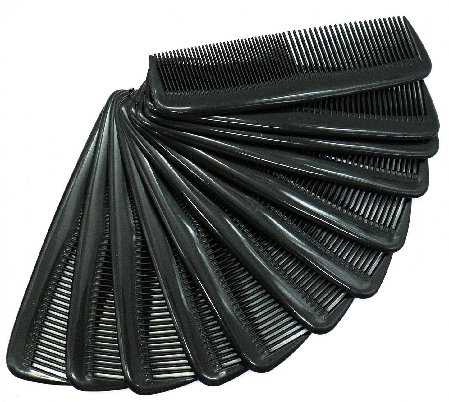 Unbreakable Pocket Combs Hair Care - (Black) Pack of 15