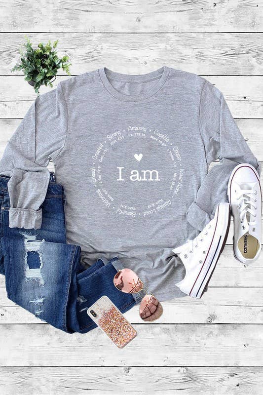 I am Powerful, strong, amazing,Christian,Long Sleeve T-Shirt