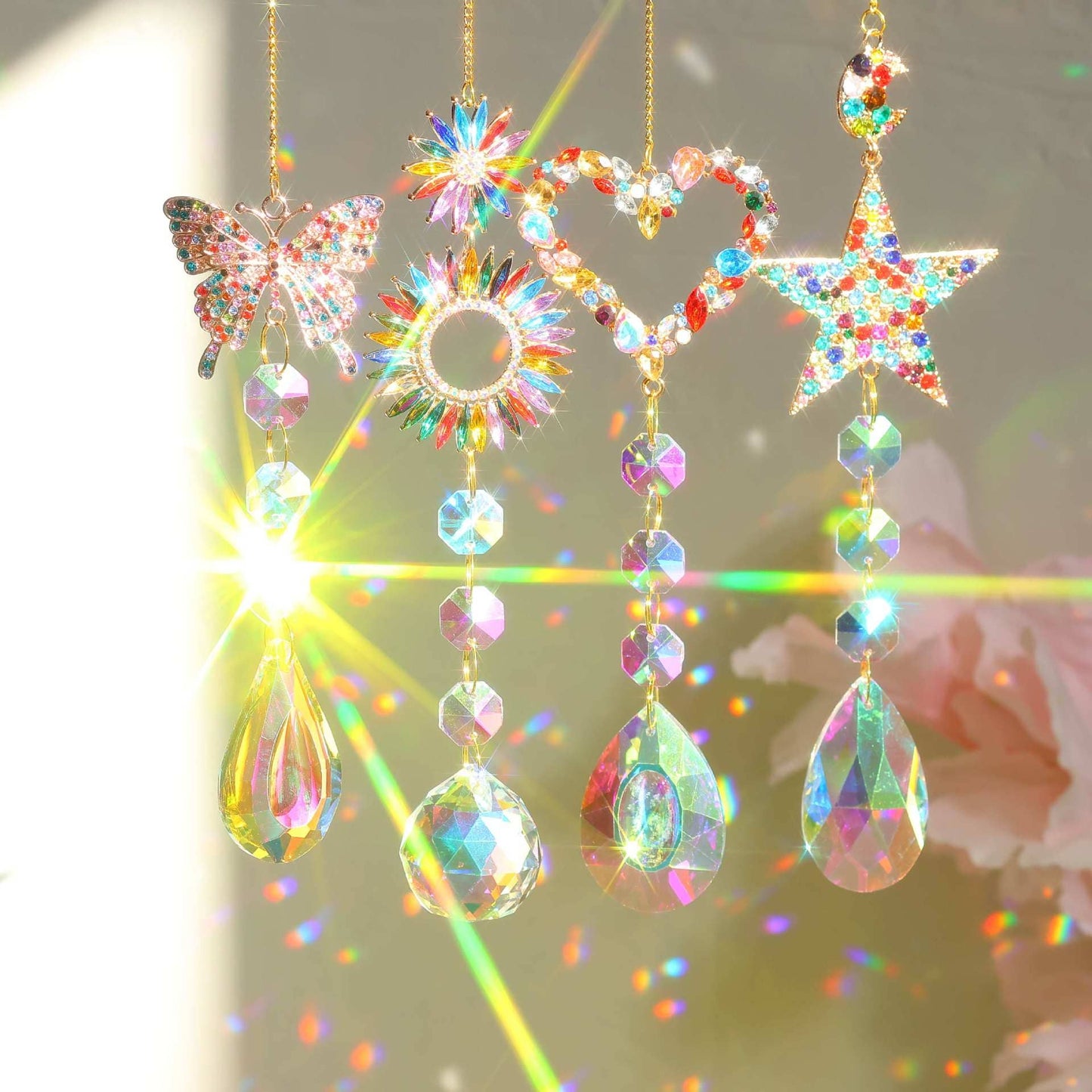 Colorful Crystal Suncatcher Hanging DPH1923